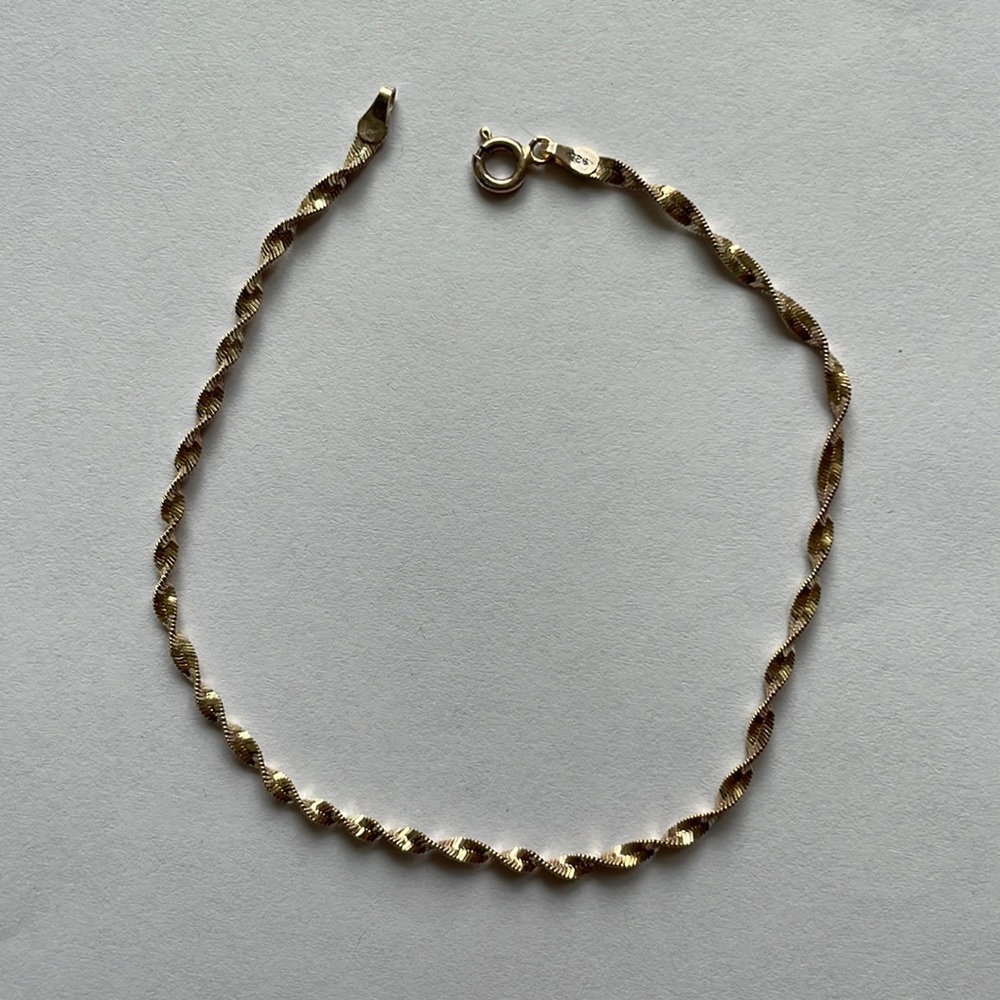 Sterling Silver Italian Twist Bracelet